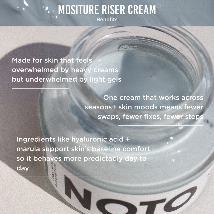 Vegan Face Moisturizer | Moisture Riser Cream | NOTO Botanics