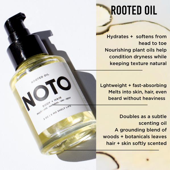 ROOTED OIL // BODY + HAIR